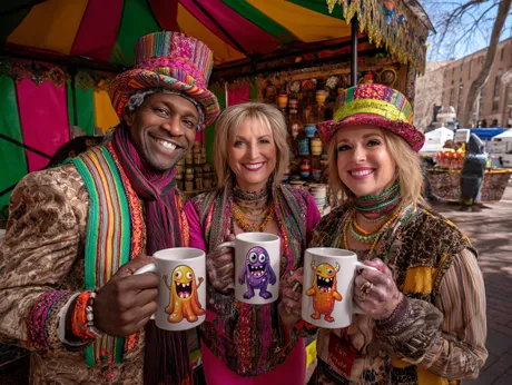 Squadre di venditori per fiere e festival