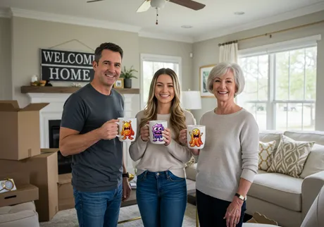 Squadre per feste di inaugurazione della casa